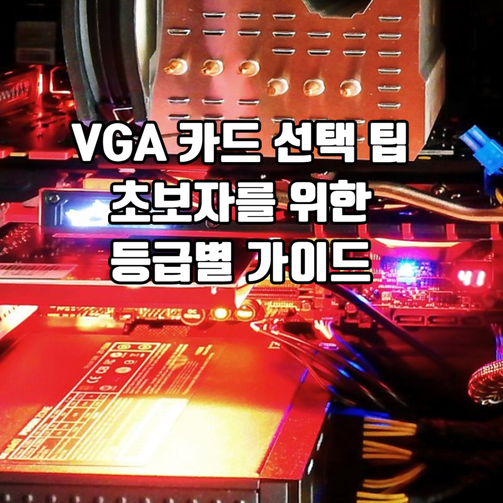 VGA 카드 선택 팁 초보자를 위한 등급별 가이드